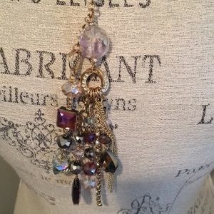 GORGEOUS “tassel” beaded drop necklace